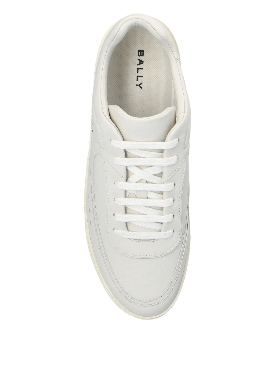 Sneakers Bally albi din piele - Img 4
