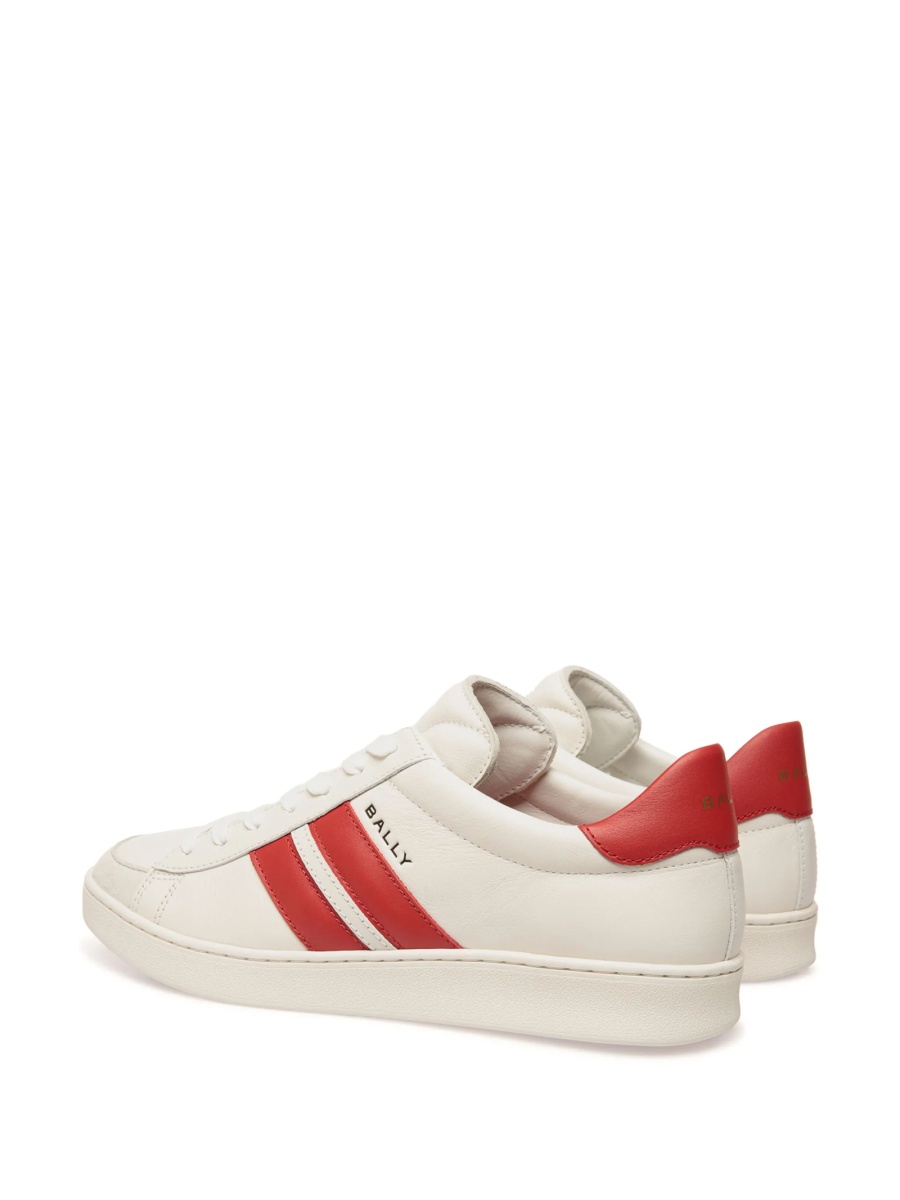 Sneakers Bally albi din piele - Img 3