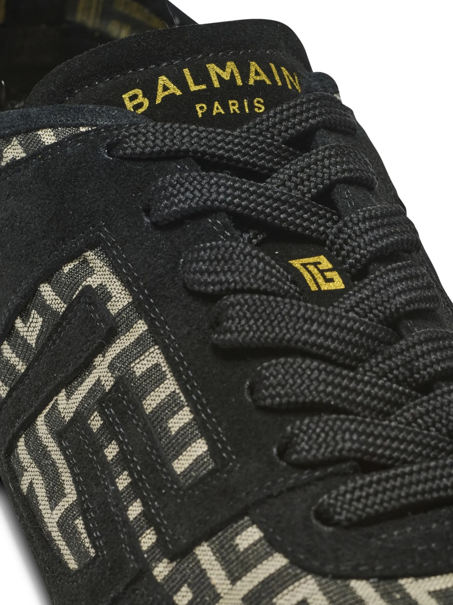 Sneakers Balmain negri din piele - Img 5