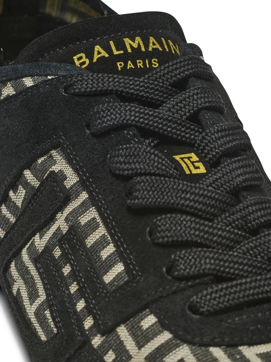 Sneakers Balmain negri din piele - Img 5