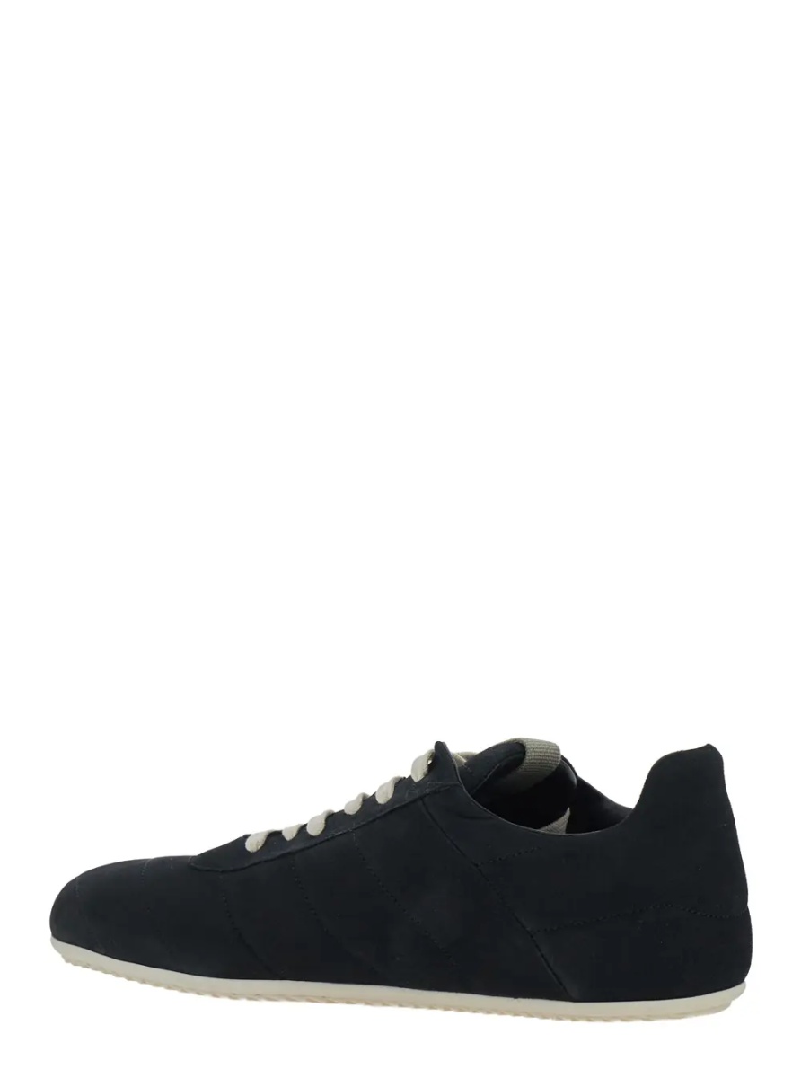 Sneakers Black Low Top Sneakers with Round Toe and Front Lace Closure in Suede for Men - Img 3