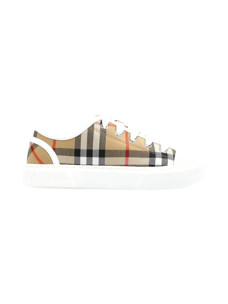 Sneakers Burberry neutri din material textil - Img 2