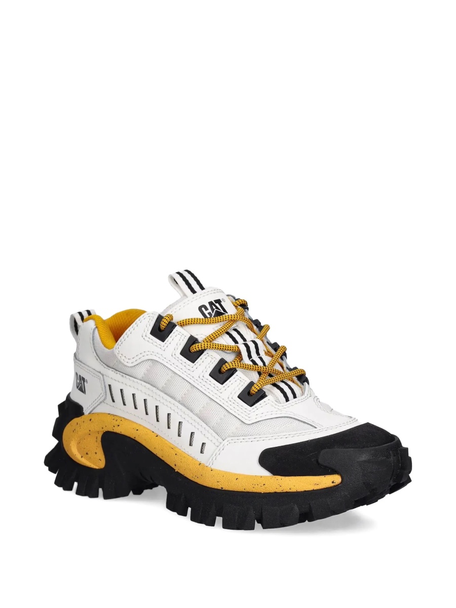 Sneakers Caterpillar albi din piele si material textil - Img 2