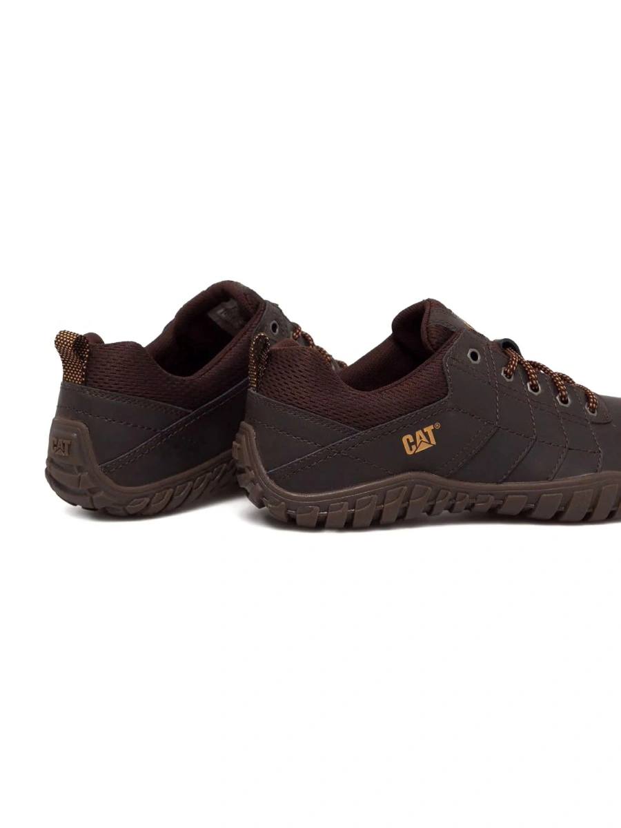 Sneakers Caterpillar maro din piele intoarsa - Img 4