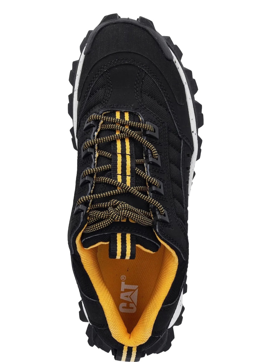 Sneakers Caterpillar negri din material textil si plastic - Img 3