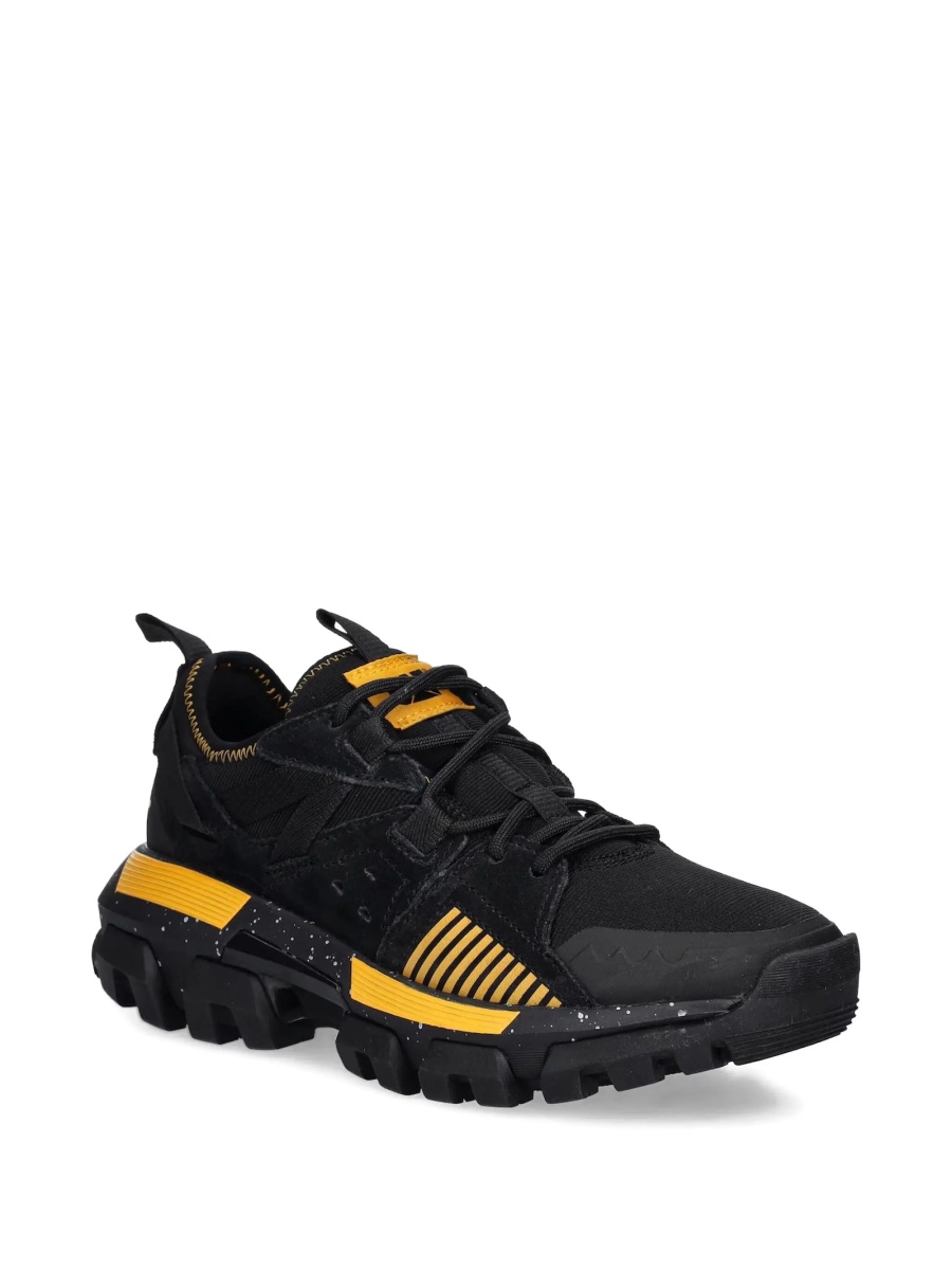 Sneakers Caterpillar negri din piele intoarsa si material textil - Img 2