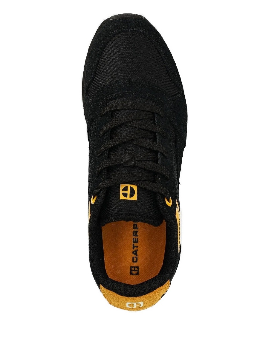 Sneakers Caterpillar negri din piele intoarsa si material textil - Img 2