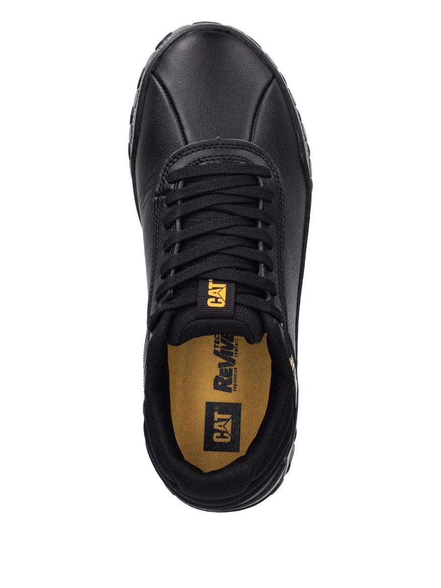 Sneakers Caterpillar negri din piele - Img 4