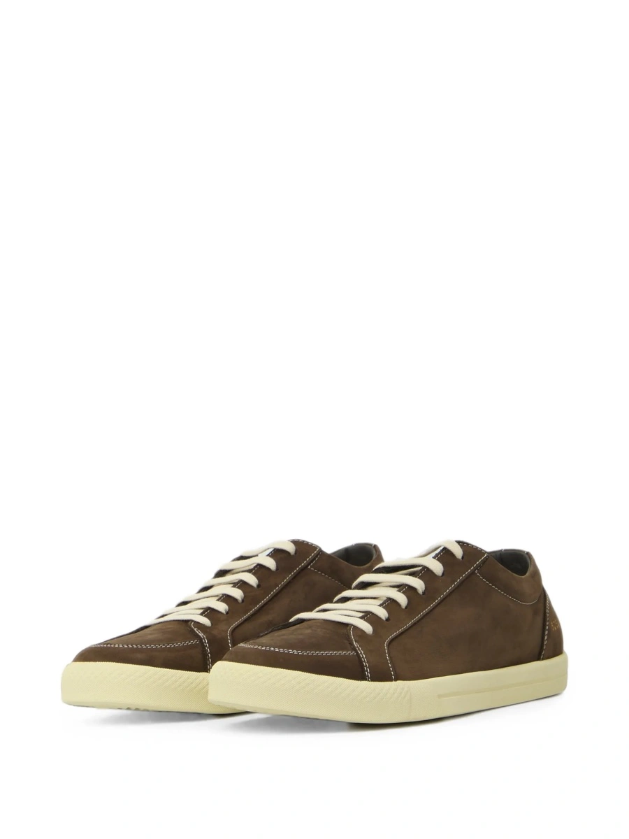 Sneakers Common Projects maro din piele intoarsa - Img 2