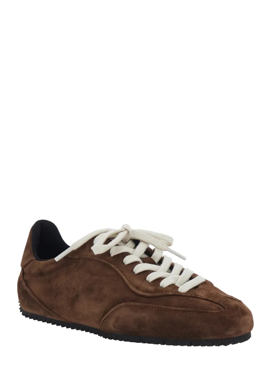 Sneakers 'Daze' Brown Low Top Sneakers with Logo Lettering on the Tongue in Suede for Men - Img 2