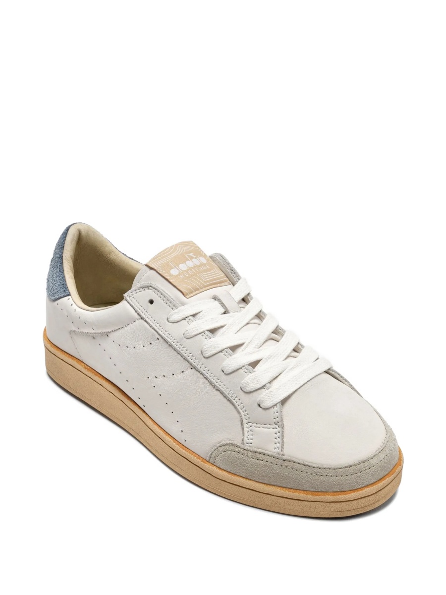 Sneakers Diadora neutri din piele si piele intoarsa - Img 2