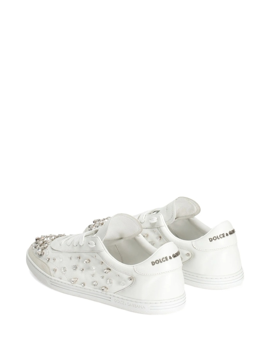 Sneakers Dolce &amp; Gabbana albi din piele - Img 3
