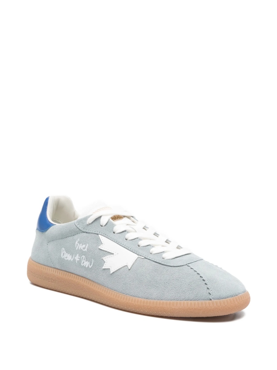 Sneakers DSQUARED2 albastri din poliamida si piele intoarsa - Img 2