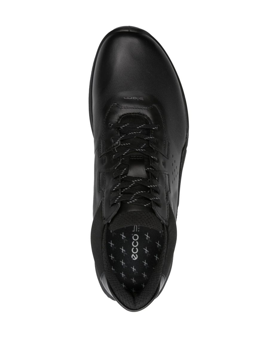 Sneakers ECCO negri din piele si material textil - Img 4
