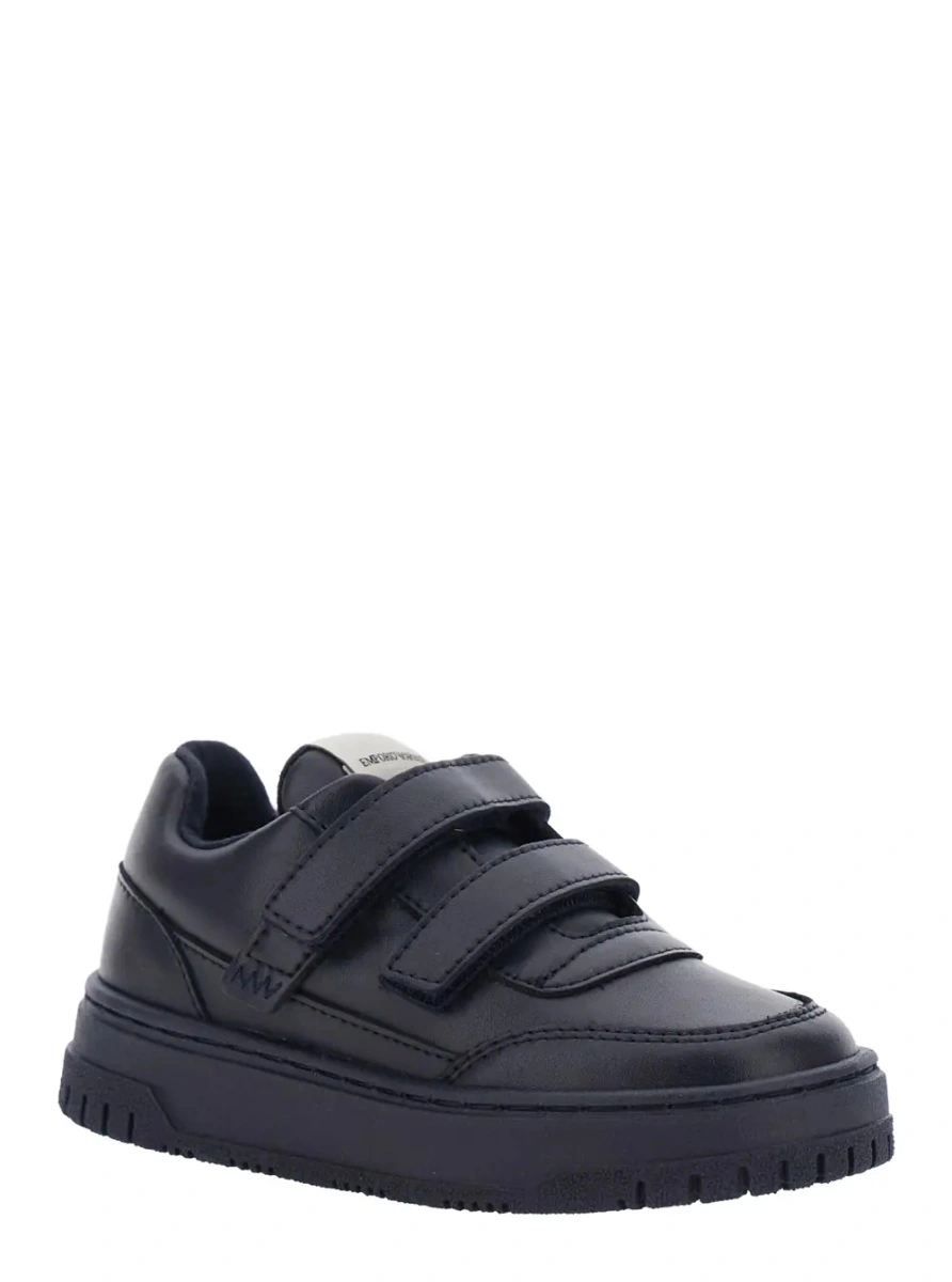 Sneakers EMPORIO ARMANI KIDS albastri din piele - Img 2