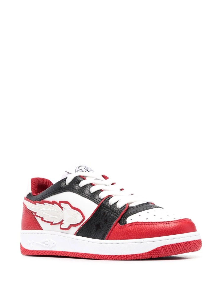 Sneakers ENTERPRISE JAPAN albi din piele si material textil - Img 2