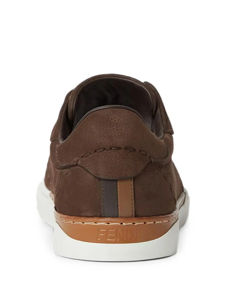 Sneakers Fendi maro din piele 'City' - Img 6