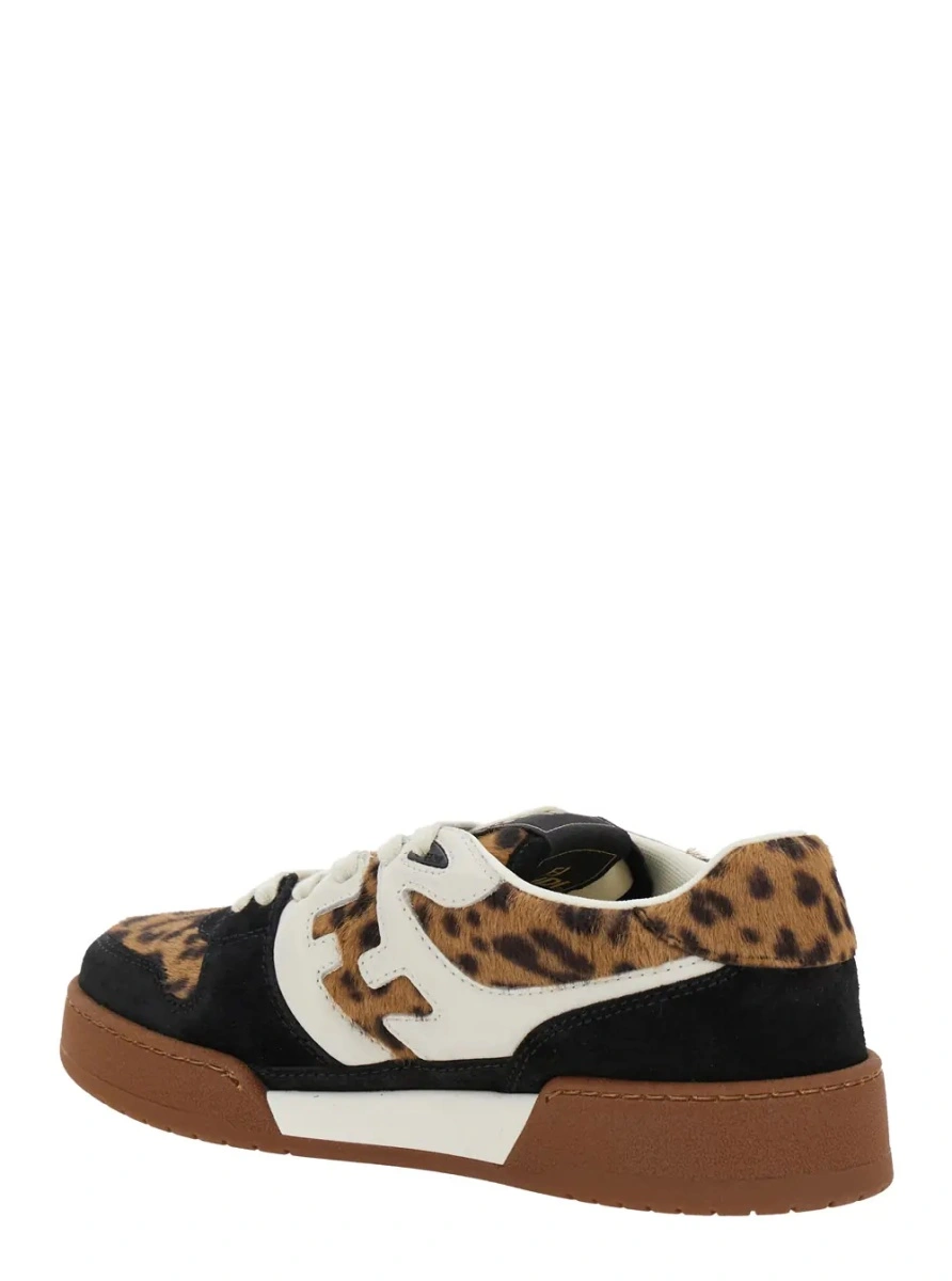 Sneakers Fendi maro din piele 'Fendi Match' - Img 3
