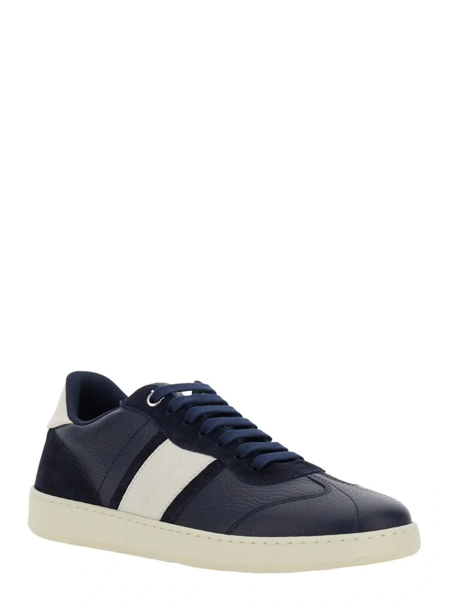 Sneakers Ferragamo albastri din piele - Img 2
