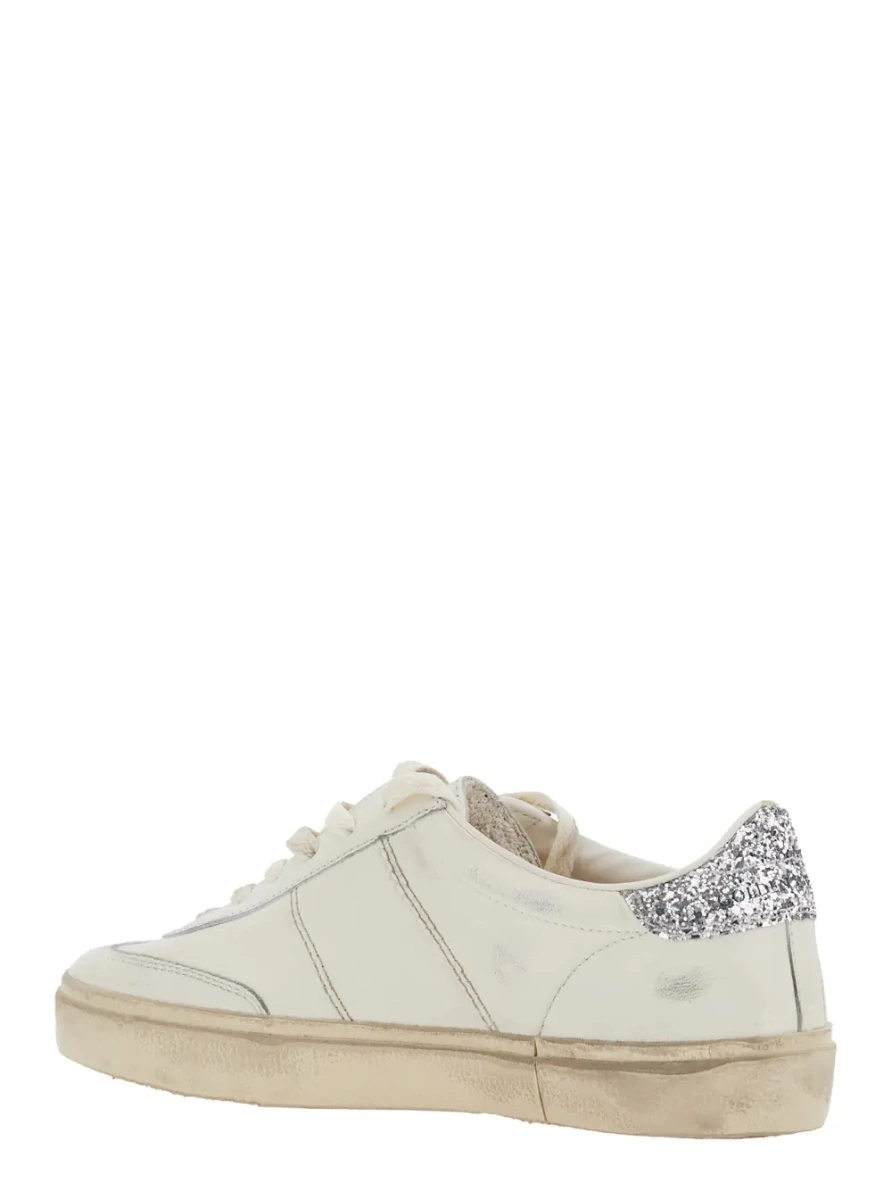 Sneakers Golden Goose albi din piele 'Soul-Star' - Img 2
