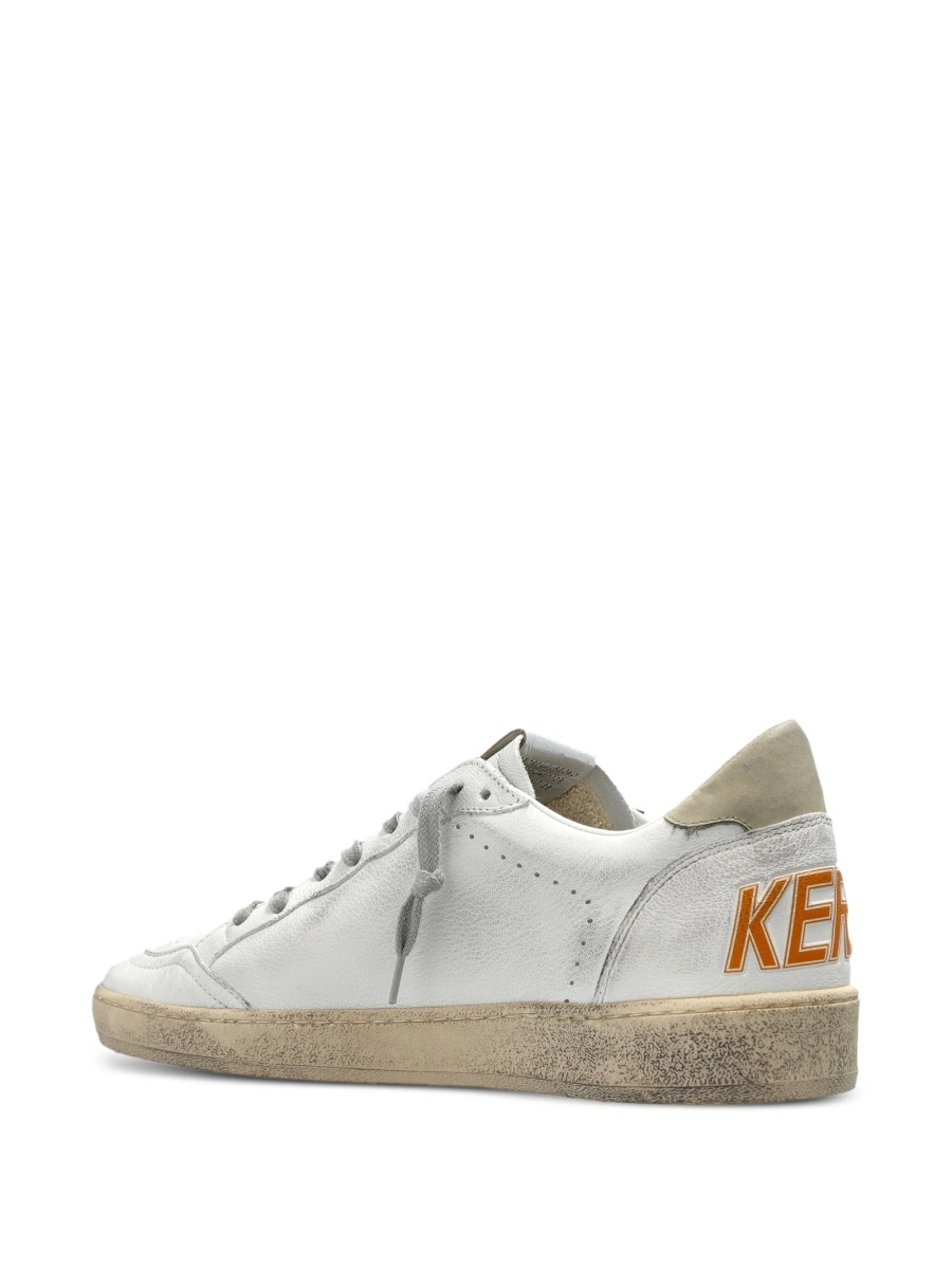 Sneakers Golden Goose albi din piele - Img 3