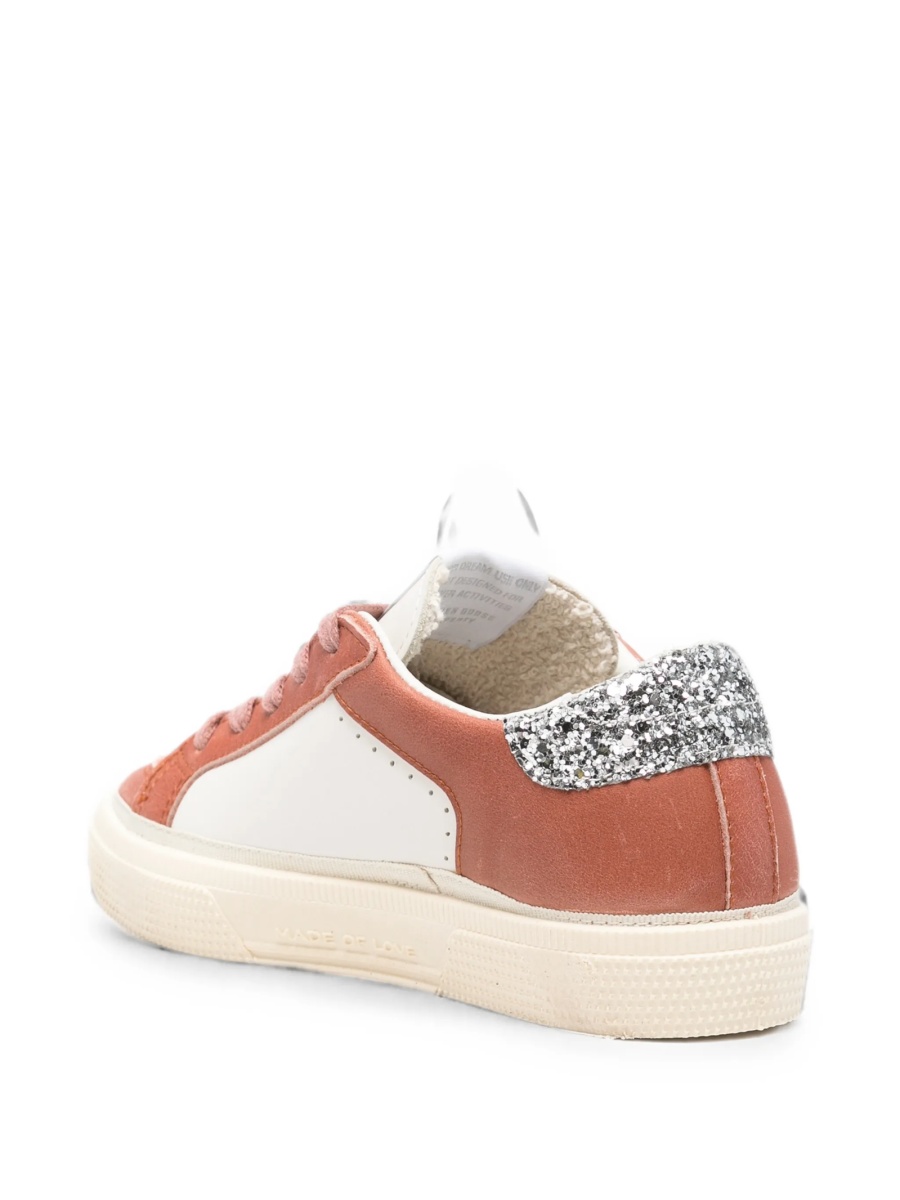 Sneakers Golden Goose maro din piele - Img 2