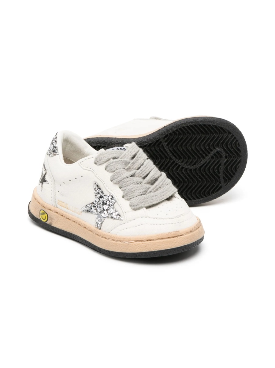 Sneakers Golden Goose neutri din piele - Img 2