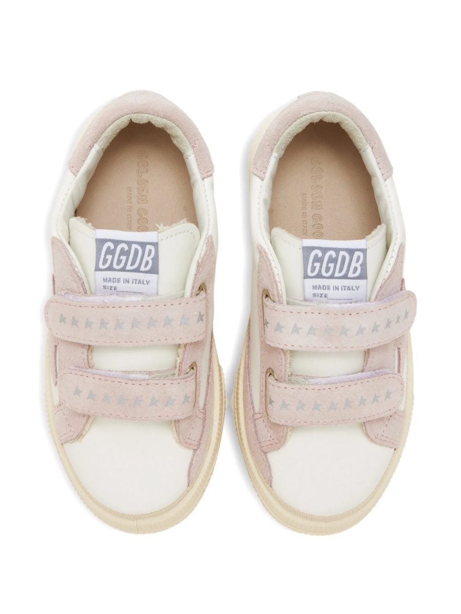 Sneakers Golden Goose neutri din piele - Img 3