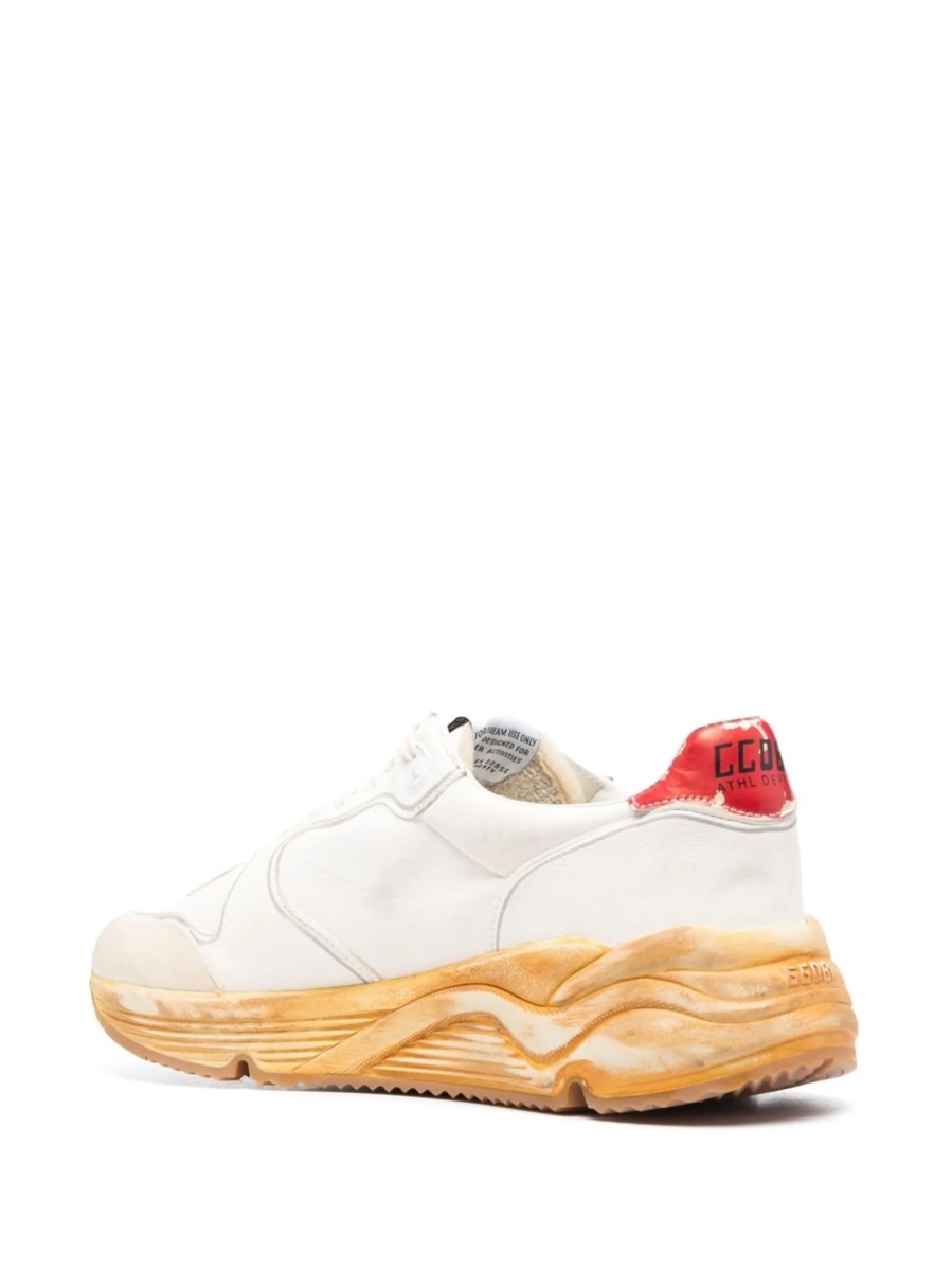 Sneakers Golden Goose star albi din piele - Img 3