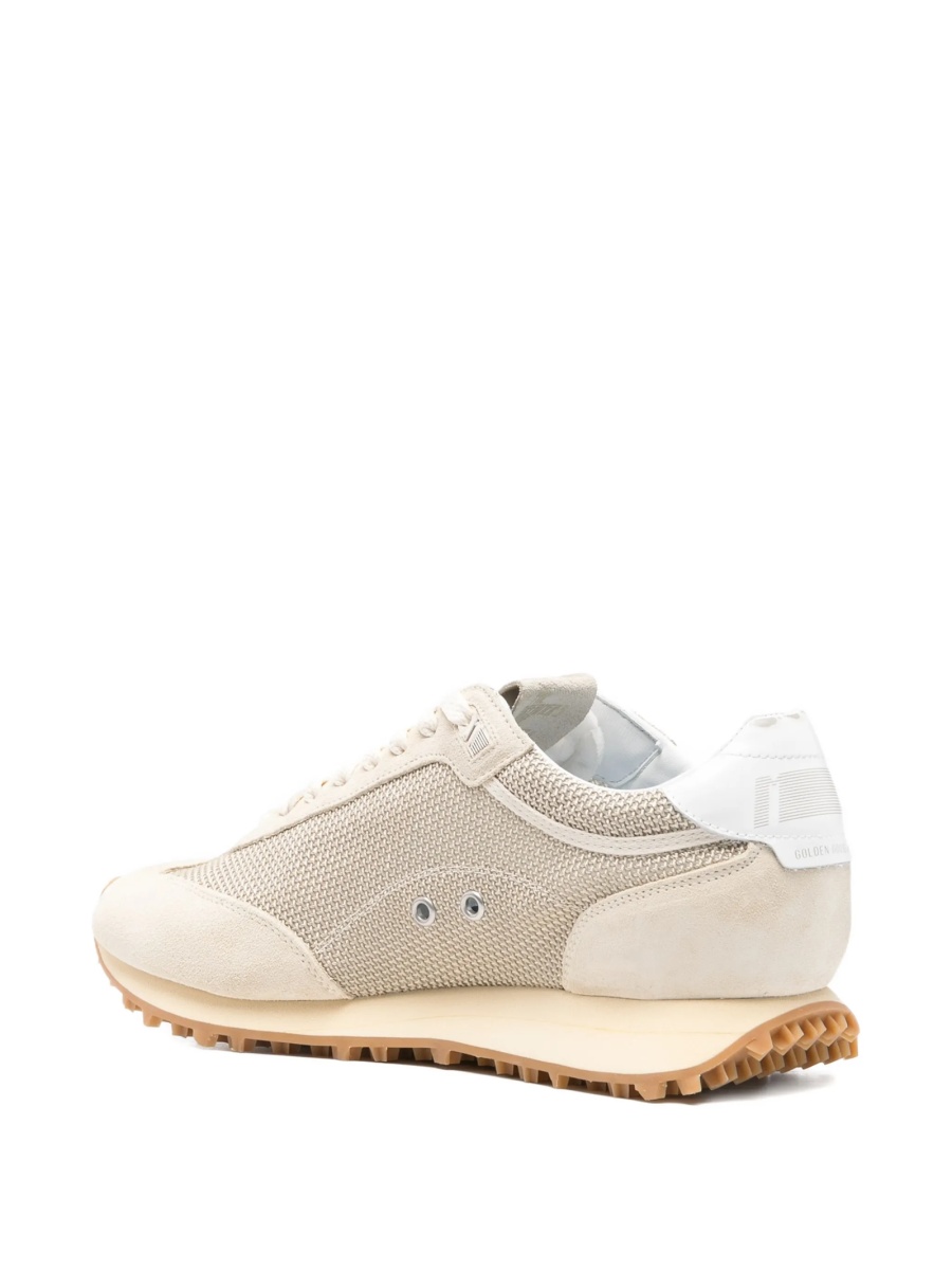 Sneakers Golden Goose star neutri din piele intoarsa si polyester - Img 3