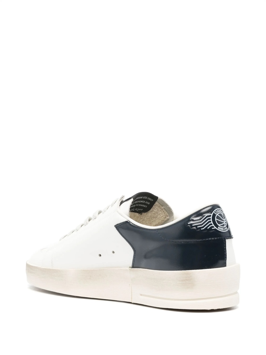Sneakers Golden Goose star neutri din piele - Img 3