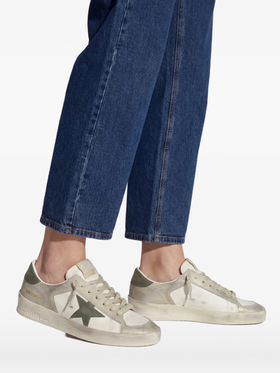 Sneakers Golden Goose stardan neutri din piele - Img 5