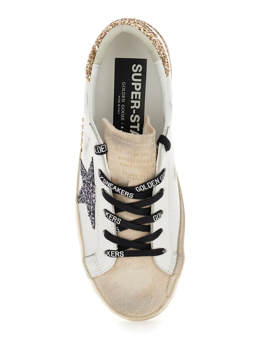 Sneakers Golden Goose 'Superstar' albi din piele - Img 4