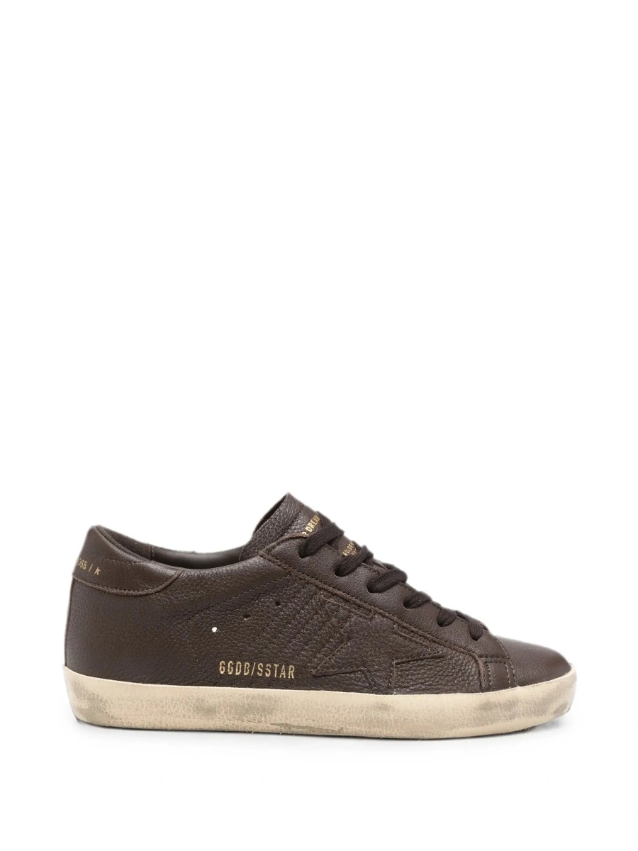 Sneakers Golden Goose 'Superstar' maro din piele - Img 8