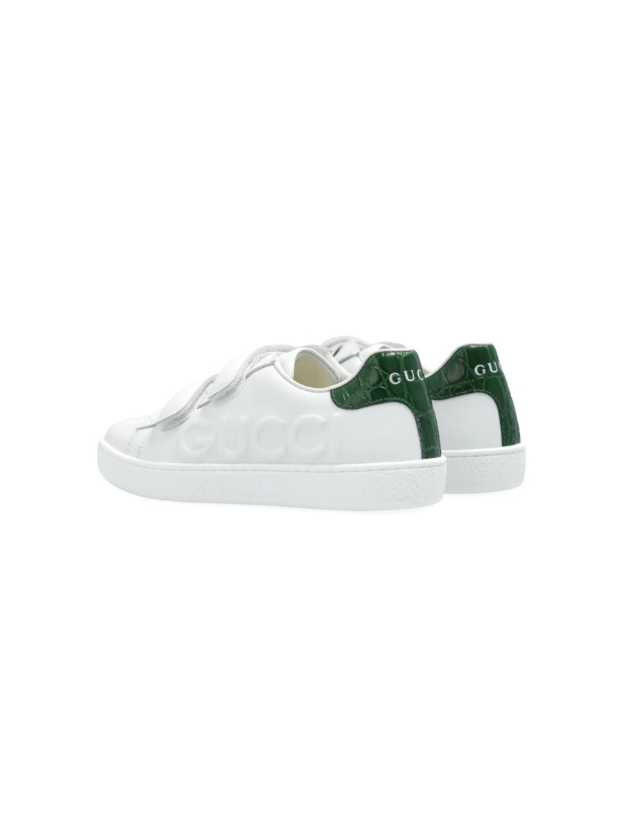 Sneakers Gucci albi din piele - Img 3