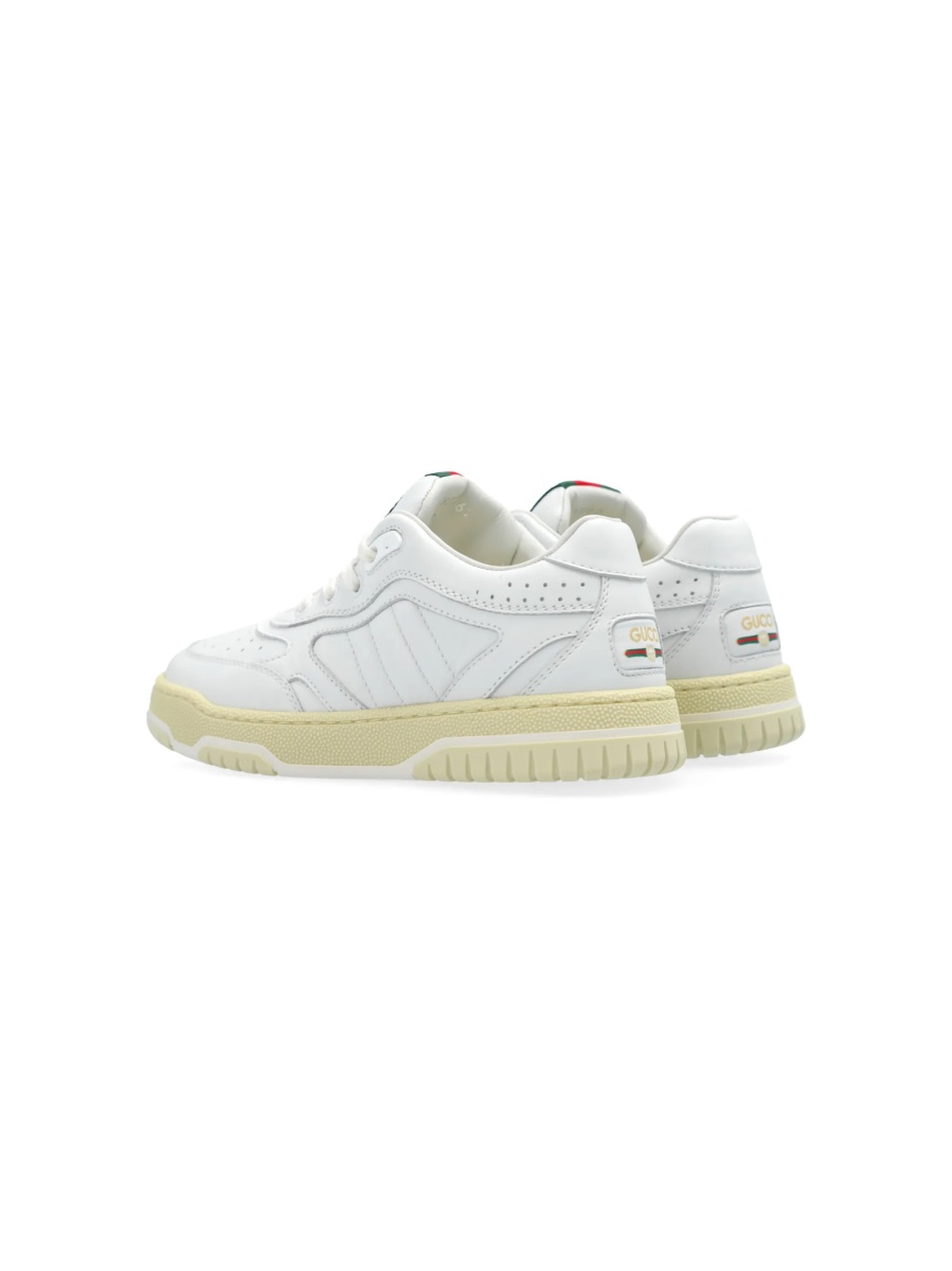 Sneakers Gucci albi din piele - Img 2
