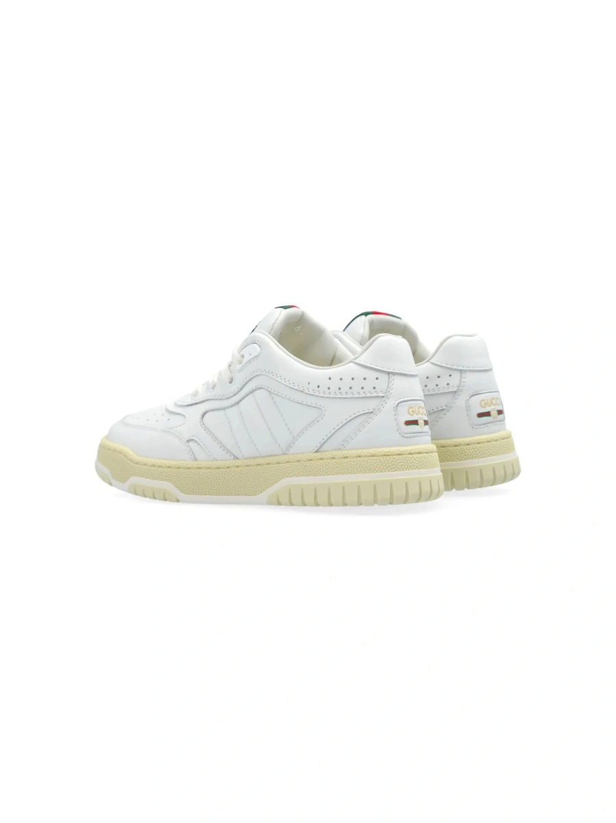Sneakers Gucci albi din piele - Img 2
