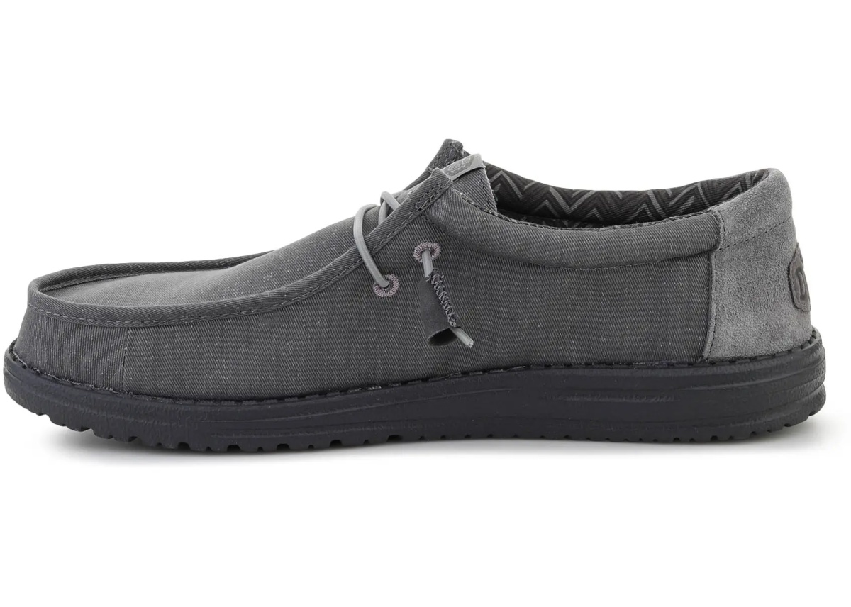 Sneakers HEYDUDE WALLY STRETCH CANVAS BLOCK GRANITE GREY/MULTI - Img 4