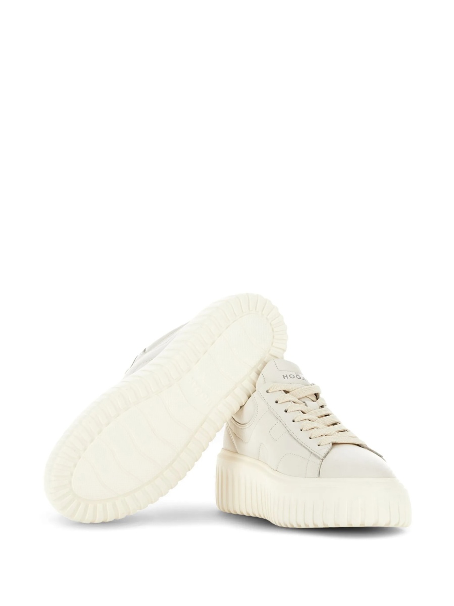 Sneakers Hogan albi din piele - Img 5