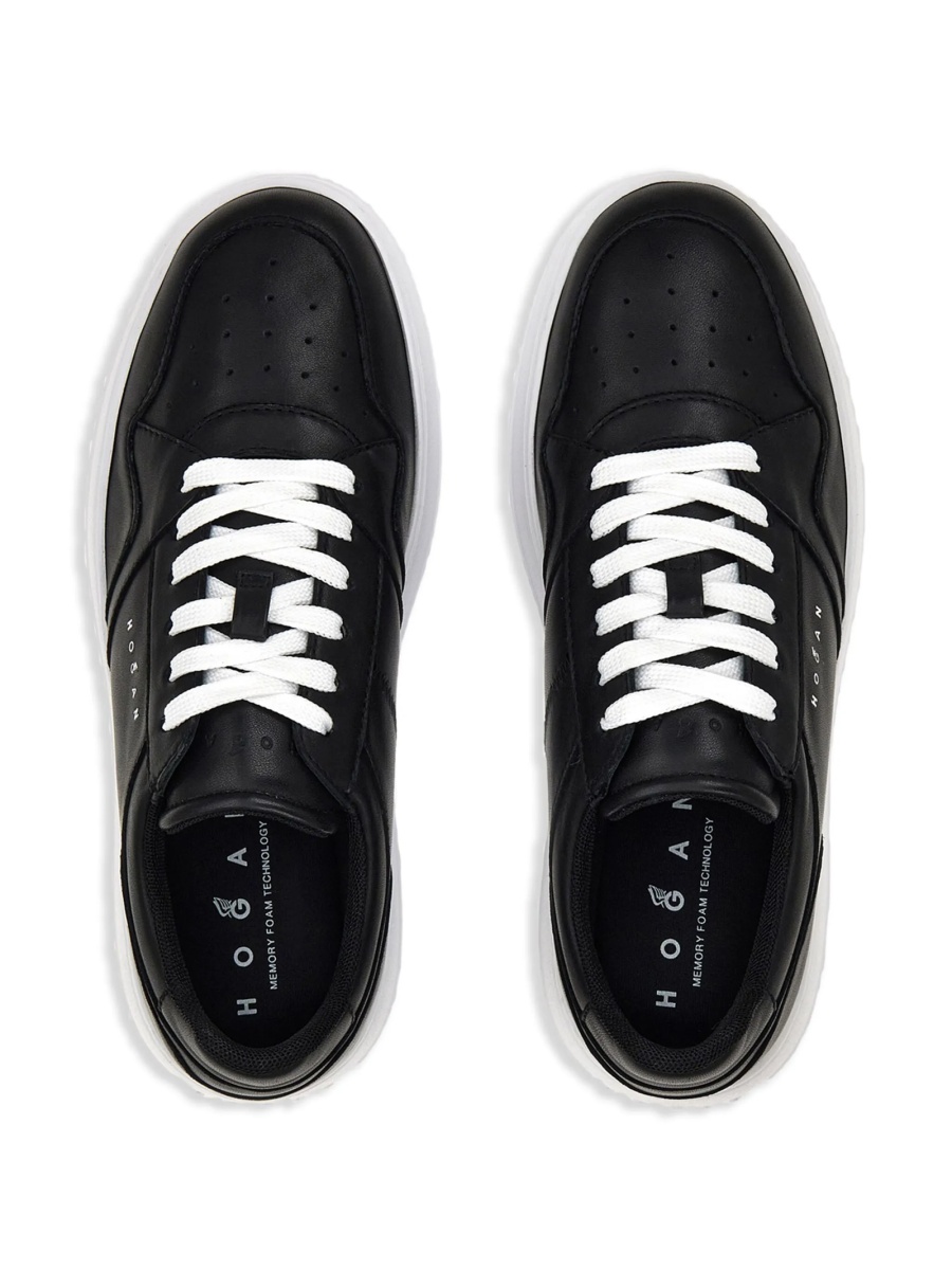 Sneakers Hogan negri din piele - Img 5