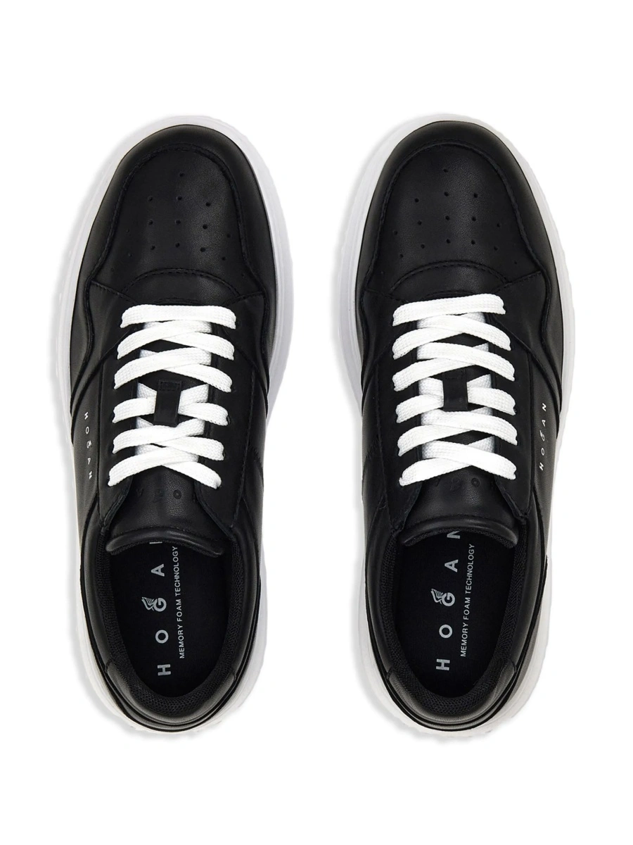 Sneakers Hogan negri din piele - Img 5