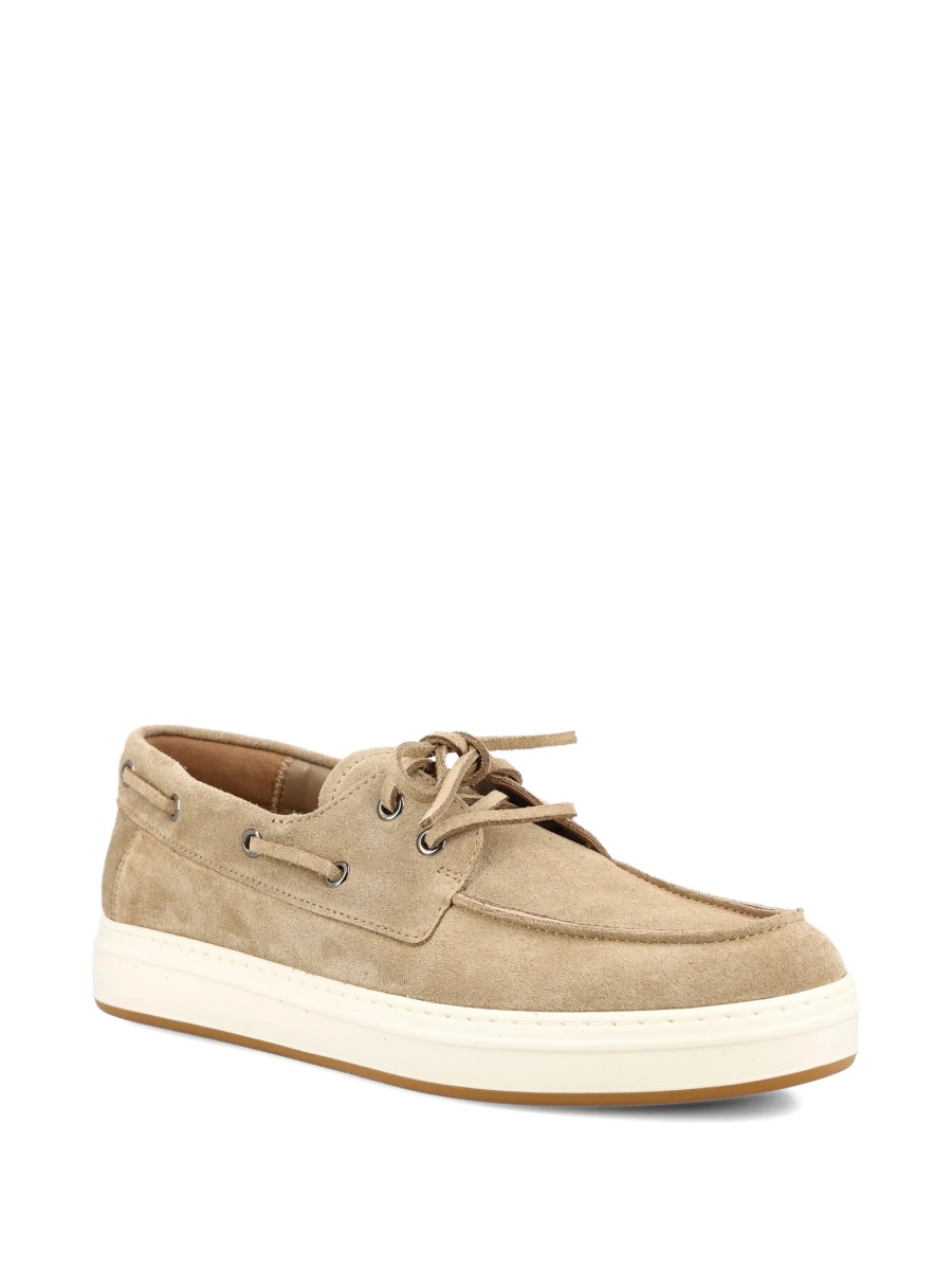 Sneakers Hogan neutri din piele intoarsa - Img 2
