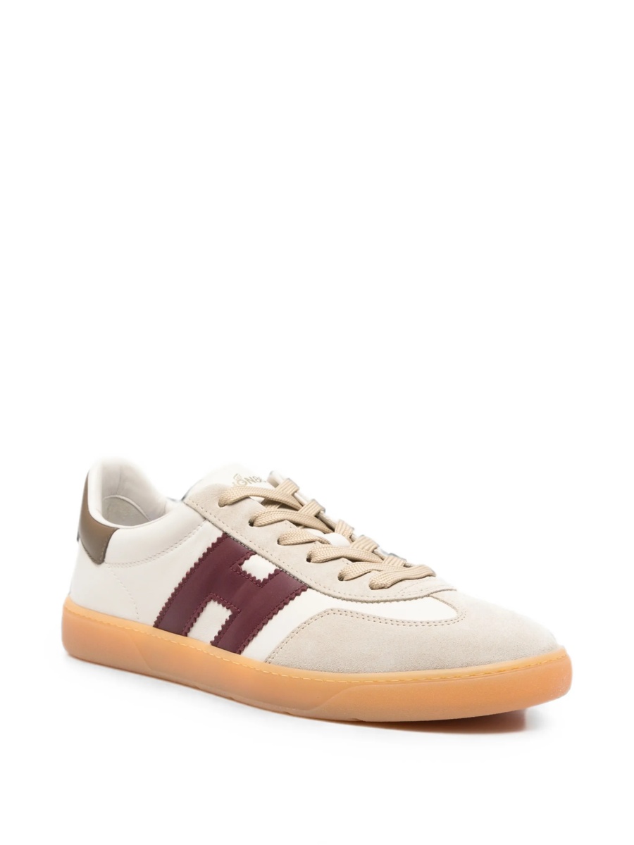 Sneakers Hogan neutri din piele - Img 2