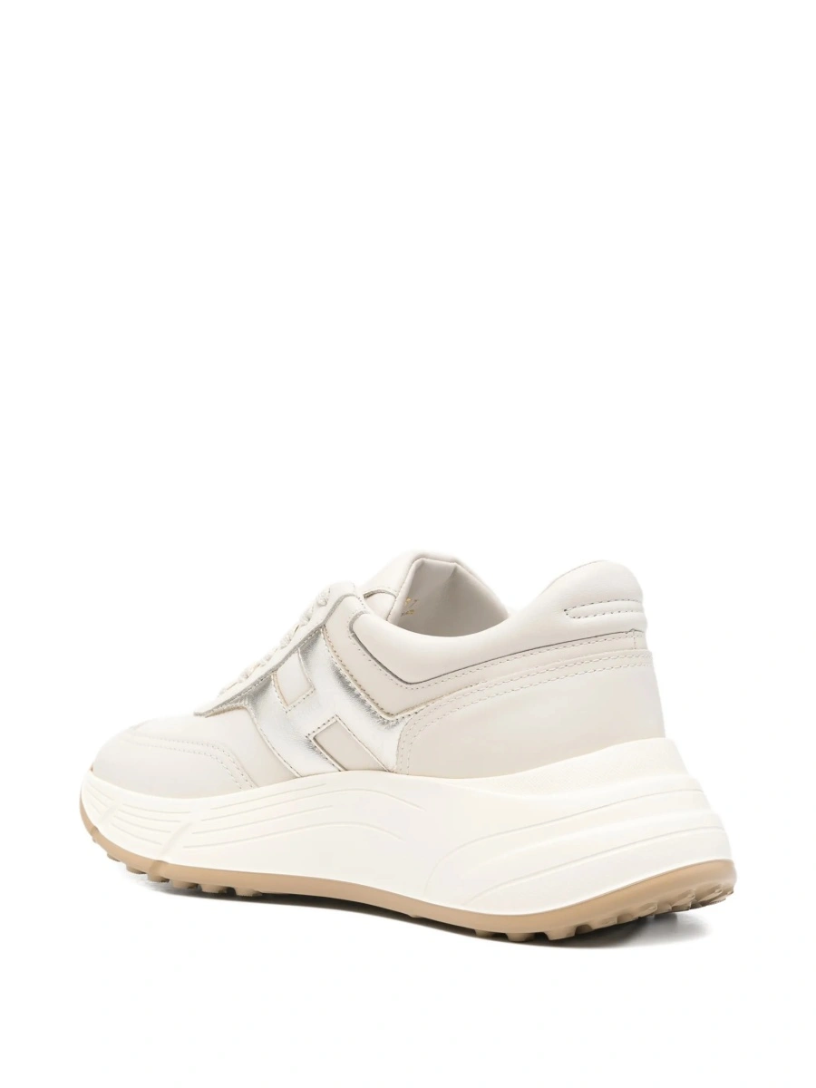 Sneakers Hogan neutri din piele - Img 2