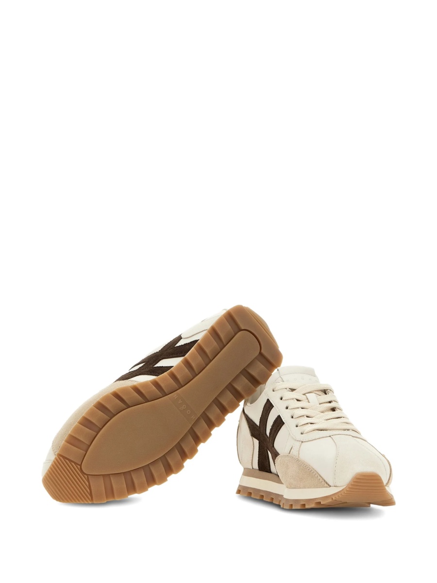 Sneakers Hogan neutri din piele - Img 4
