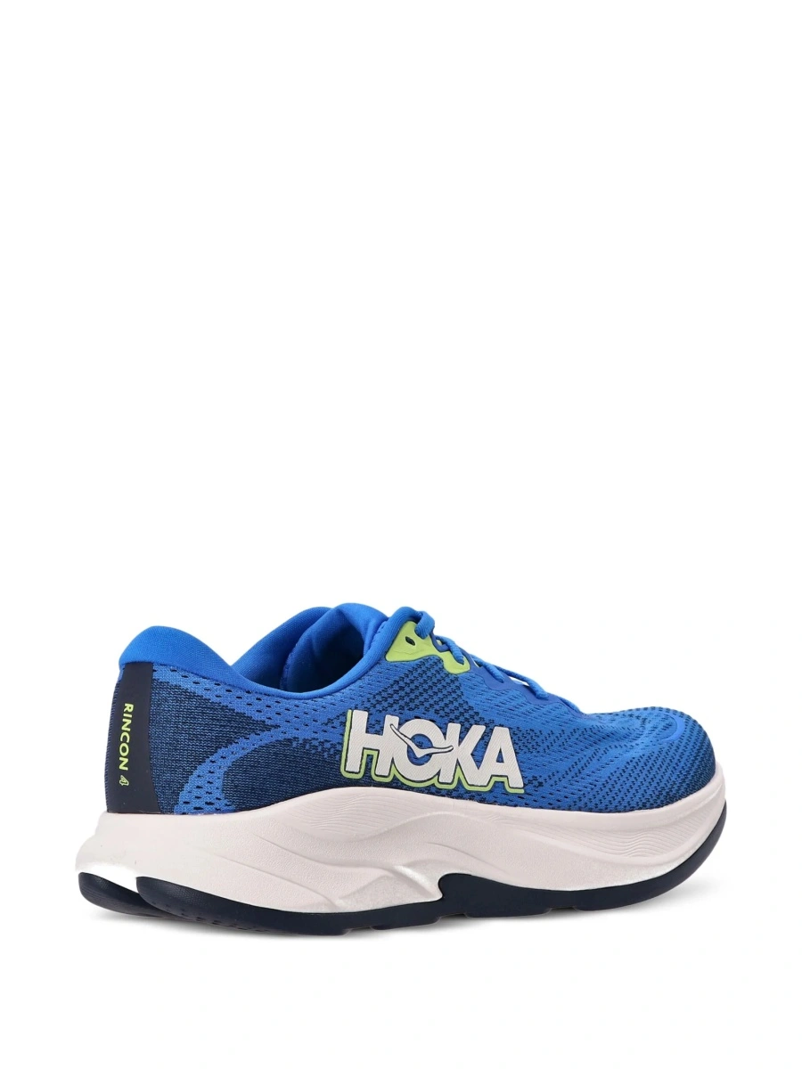 Sneakers Hoka One One albastri din material textil - Img 4