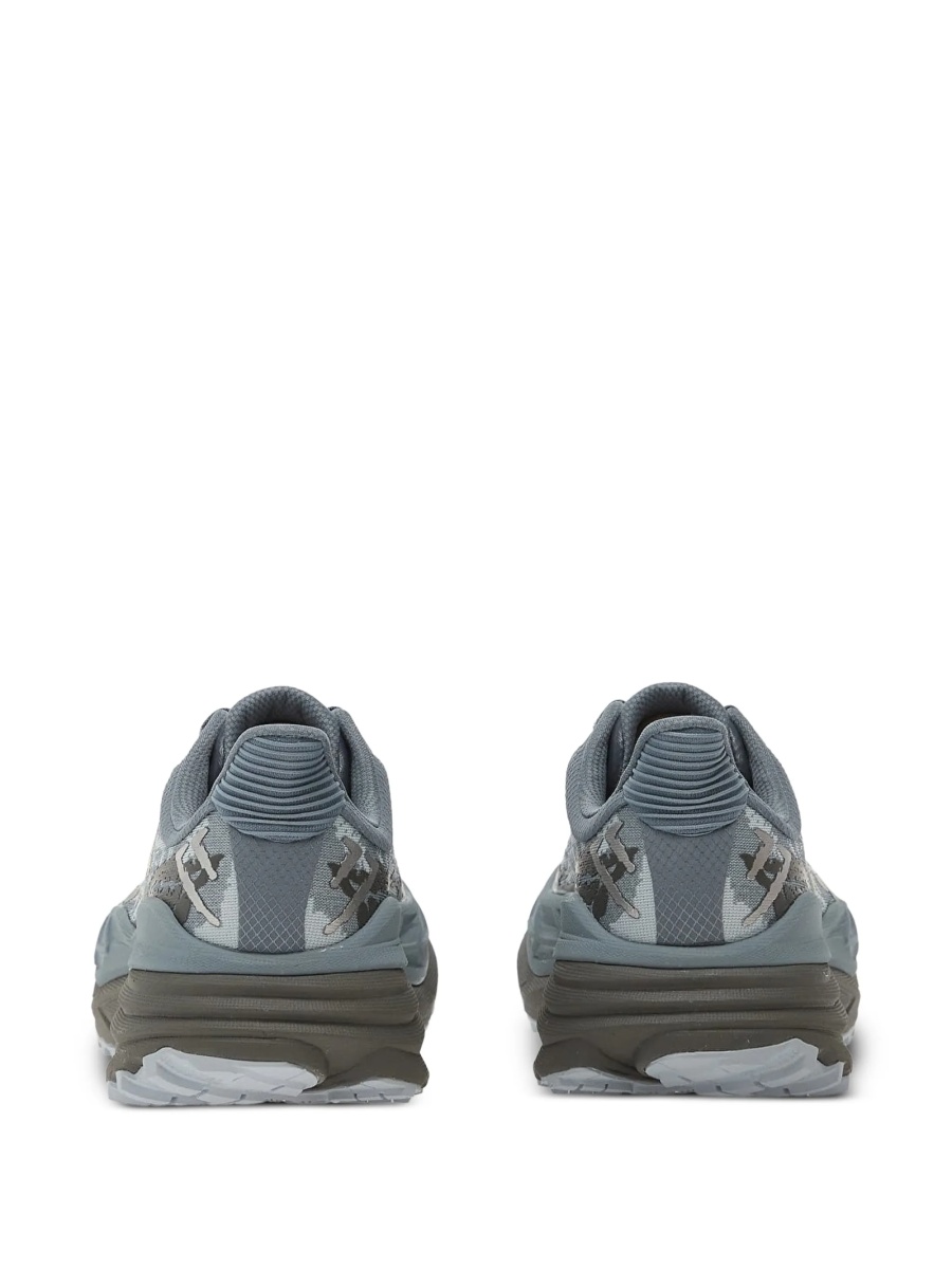Sneakers Hoka One One albastri din material textil - Img 3