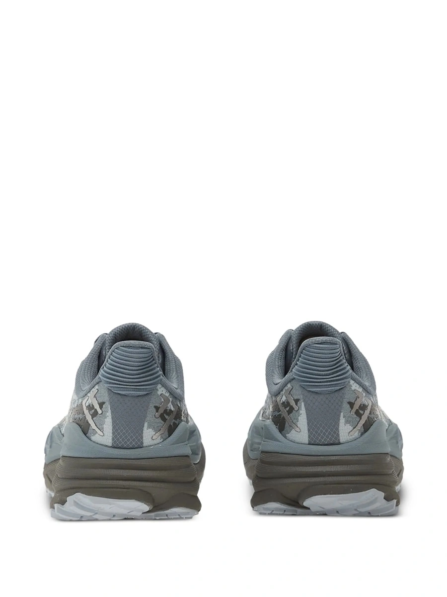 Sneakers Hoka One One albastri din material textil - Img 3