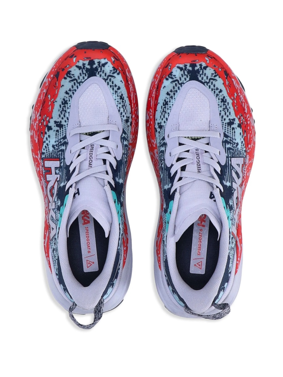 Sneakers Hoka One One albi din material textil - Img 5