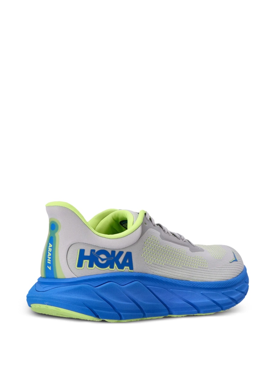 Sneakers Hoka One One gri din material textil - Img 4